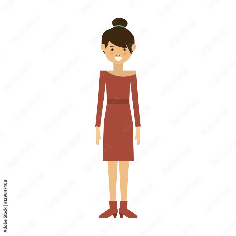 Girl cartoon icon. Female avatar person people and human theme. Isolated design. Vector illustration Girl cartoon icon. Female avatar person people and human theme. Isolated design. Vector illustration