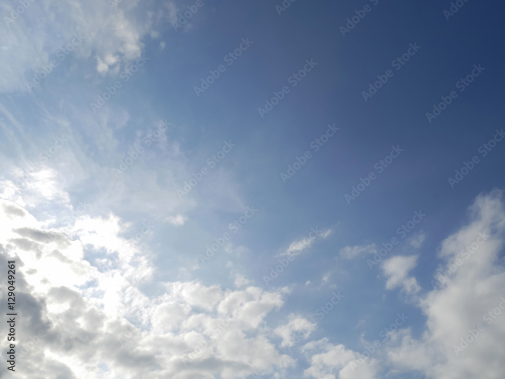 Obraz premium Blue sky with clouds