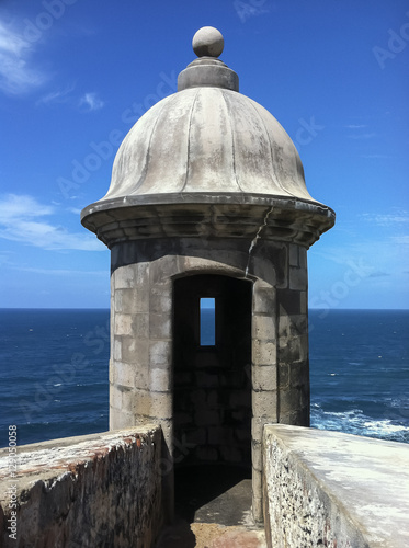Turret at Castillo San Felipe del Morro, San Juan, Puerto Rico.