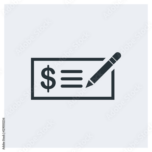 Money check icon