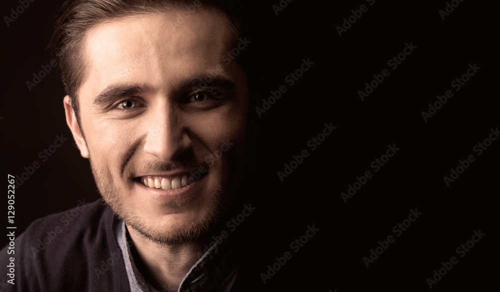 Fototapeta premium young man close up portrait