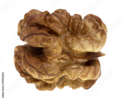 walnuts on a white background