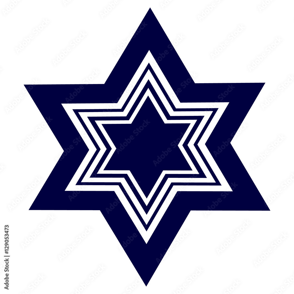 The color image is the Star of David The color image is the Star of David