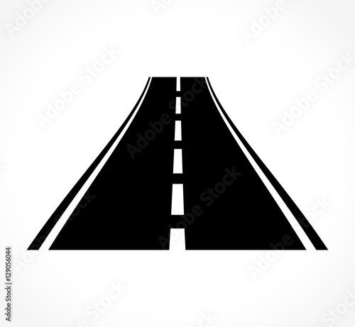 road icon on white background