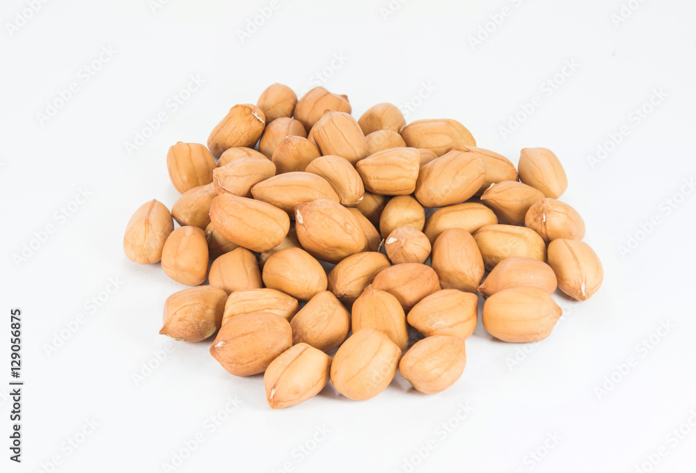 pea nut on white pea nut on white