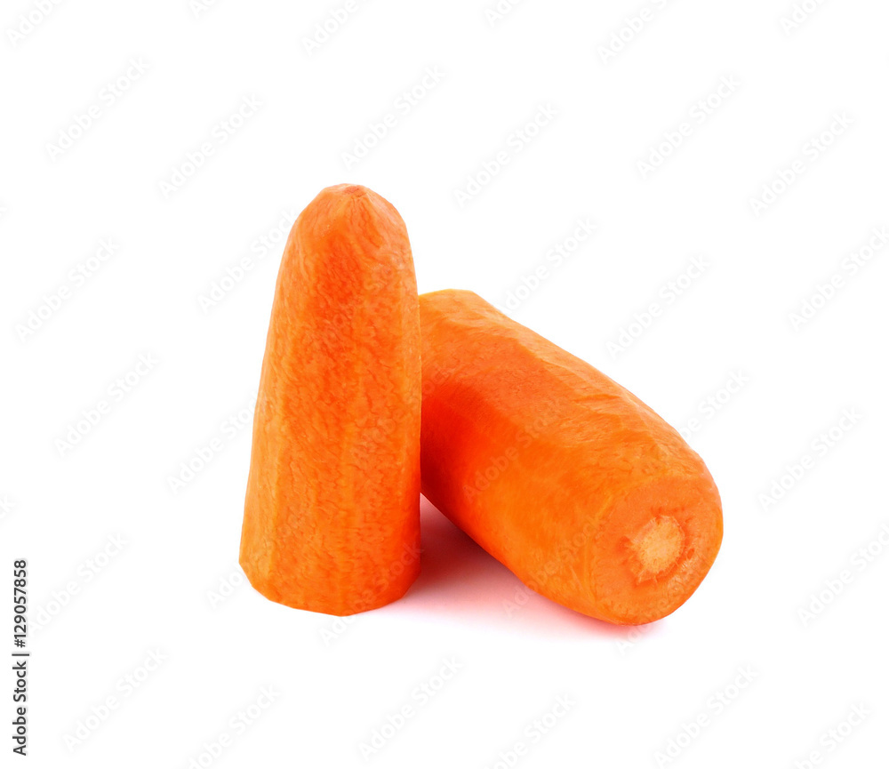 Orange carrot on a white background. Orange carrot on a white background.