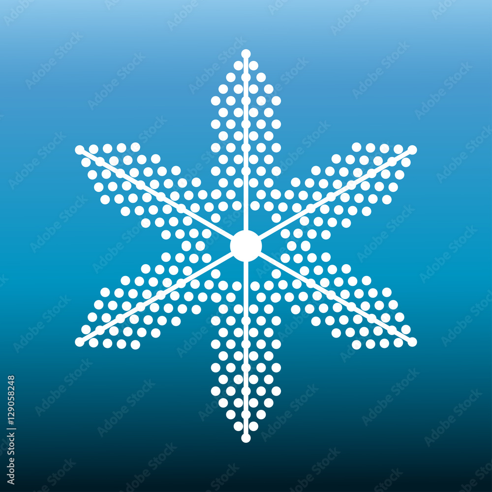 Obraz premium Snowflake Icon vector illustration.