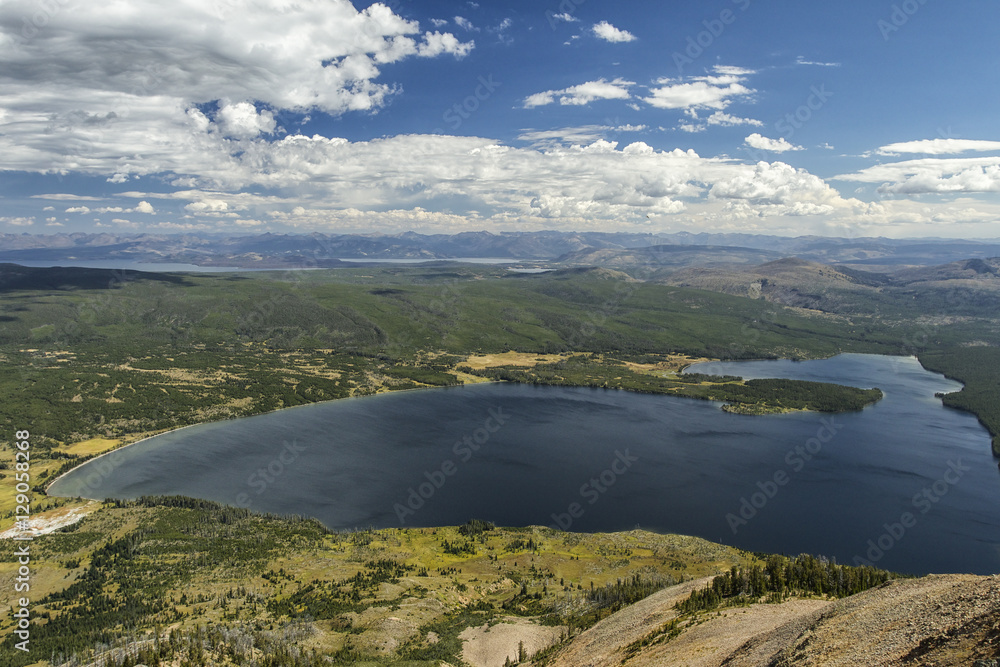 Heart Lake from the top of Mt Sheridan, Yellowstone National Par