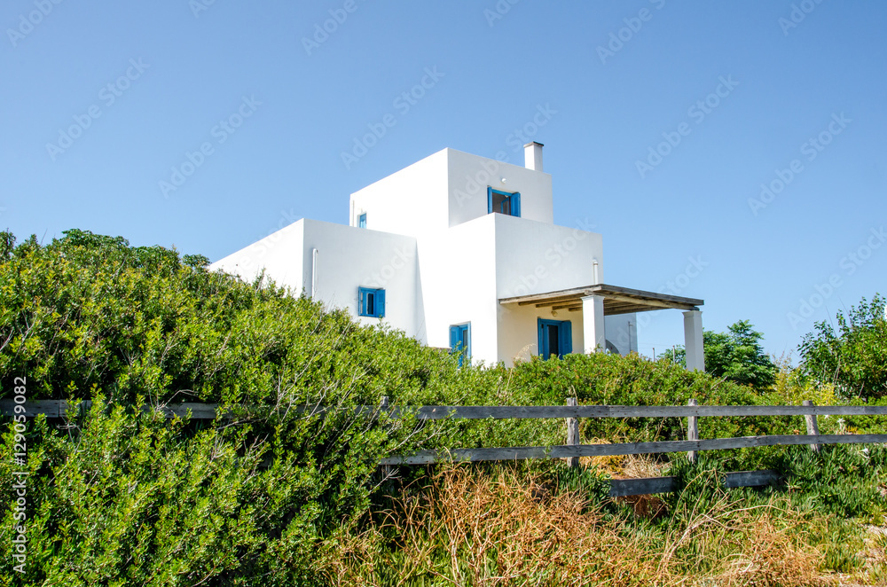 Beautiful traditional home exterior at Skyros Island, Greece
