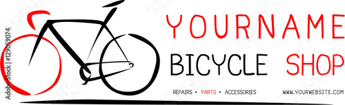 bicycle or bike service shop for business logo.