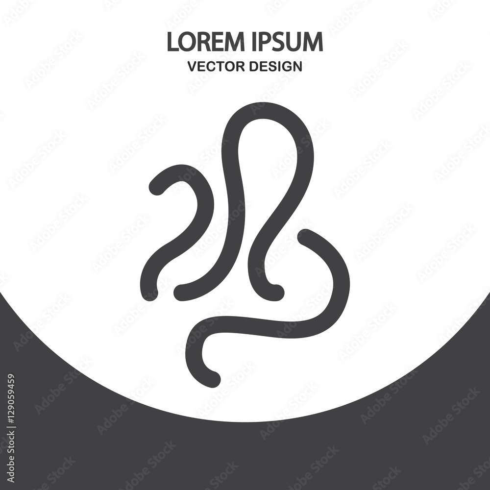 Fototapeta premium Germ icon. Simple design for web and mobile
