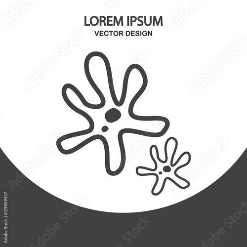Germ icon. Simple design for web and mobile