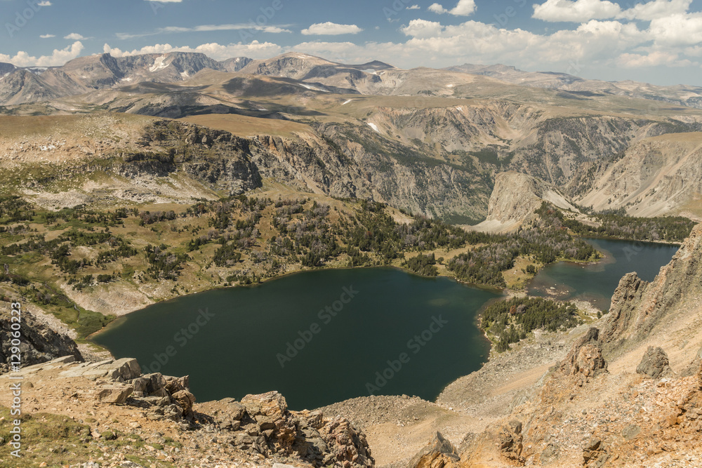 Twin Lakes near Beartooth Pass, Wyoming