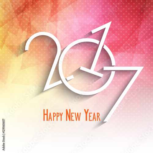 Happy New Year low poly design