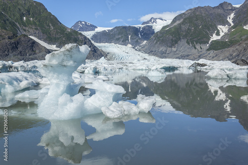 Icebergs in front of Pedersen Glacier, Kenai Fjords National Par