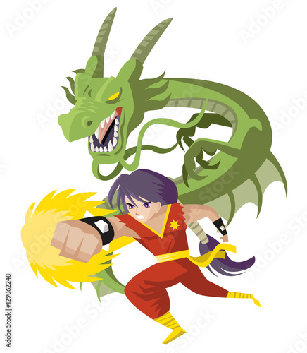 powerful anime manga hero fire punch and dragon
