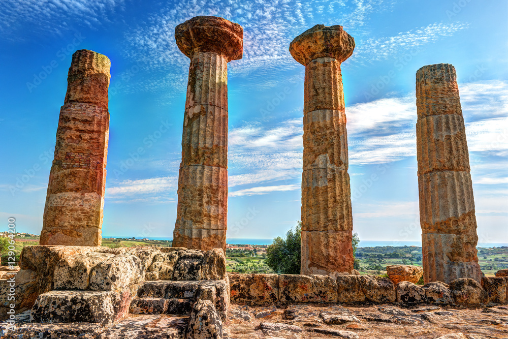 Heracles Temple, Temple Valley, Agrigento, Sicily Heracles Temple, Temple Valley, Agrigento, Sicily