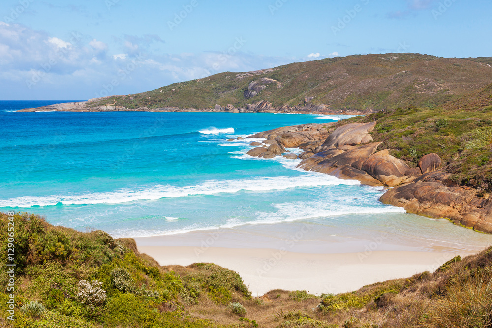 Lowlands Beach, between the towns of Albany and Denmark, Western Australia. Lowlands Beach, between the towns of Albany and Denmark, Western Australia.