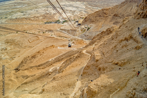 Cable Car and Path at Masada