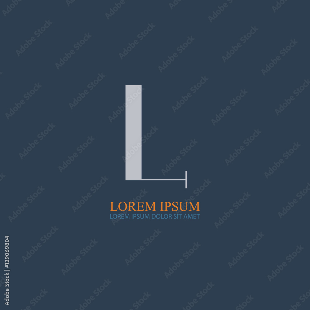 L letter for company identity L letter for company identity