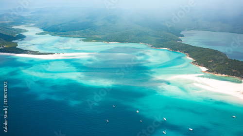 Whitsundays from above, Queensland, Australia
