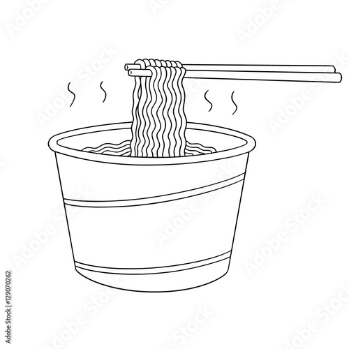 vector set of noodle