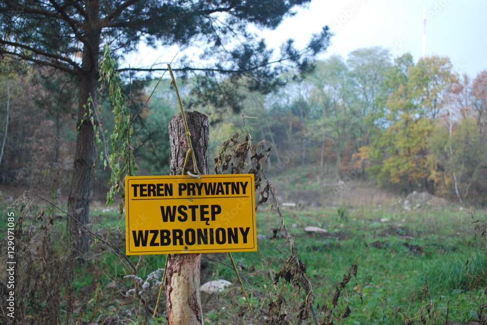 Fototapeta premium Znak