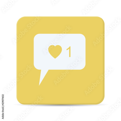 like flat icon vector