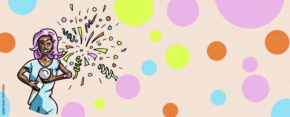 Feestje met confetti kanon