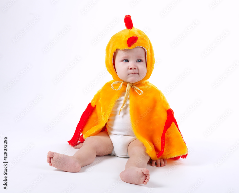 little funny boy in chicken costume little funny boy in chicken costume