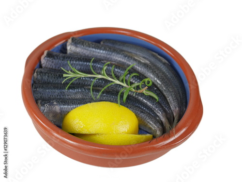 Принти на полотні fresh fishes herrings