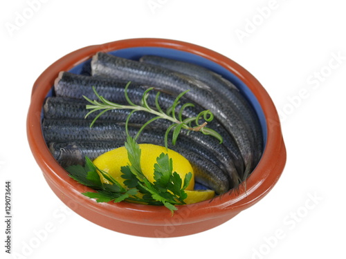фотографія fresh fishes herrings
