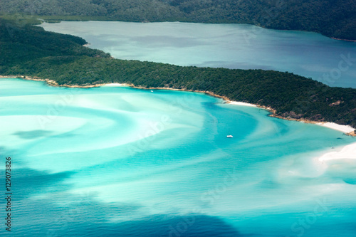 Whitsundays from above, Queensland, Australia photo