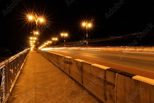 Nightscape of Phaya Mang Rai Bridge