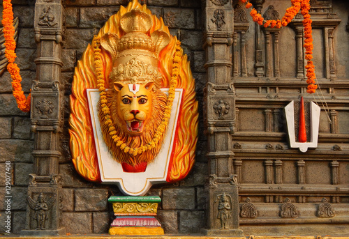 Indian god narasimha avatar idol