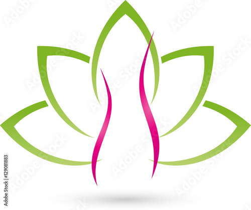 Logo, Frau, Mensch, Blätter, Heilpraktiker, Frauenarzt