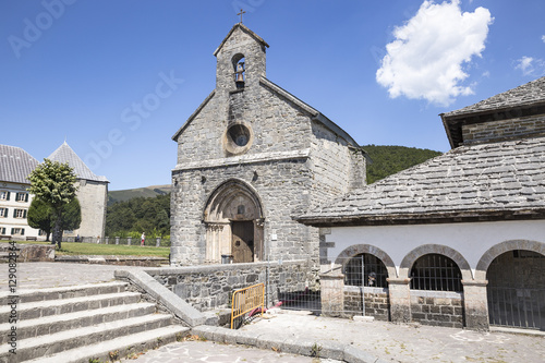 Santiago church in Roncesvalles (Orreaga), Navarra, Spain photo