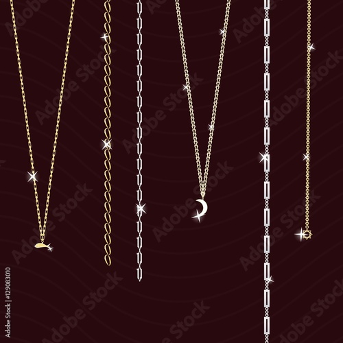 jewelry on a dark background
