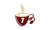 Coffee Cup Restaurant Letter T