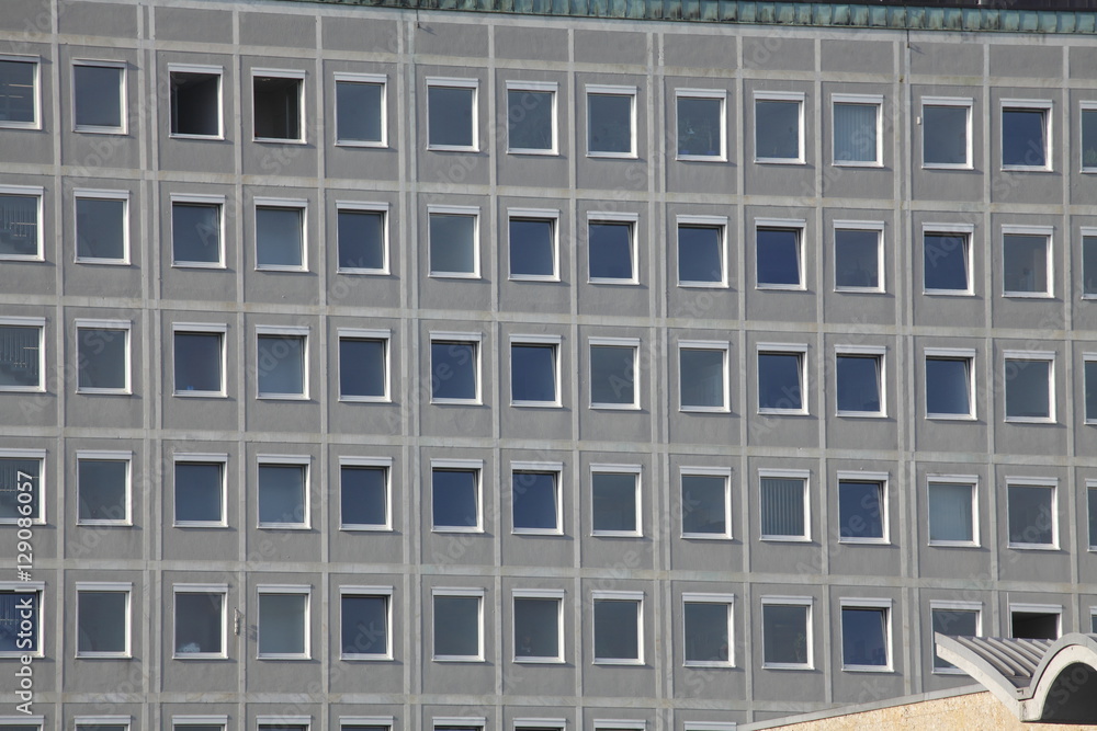 Modernes Bürogebäude, Fenster Modernes Bürogebäude, Fenster