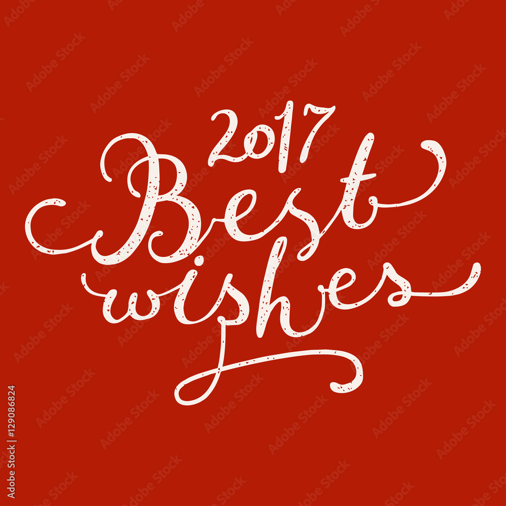 best wishes sophisticated calligraphy on red background. best wishes sophisticated calligraphy on red background.
