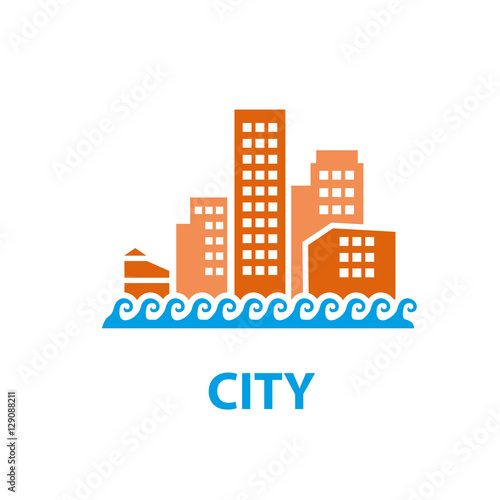 vector logo city