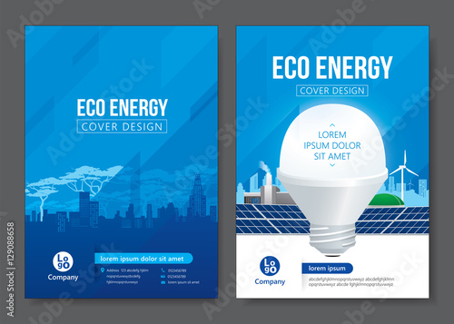 Eco energy cover design. Vector illustration