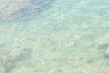 small fishes in sea water in motion blurred, top view