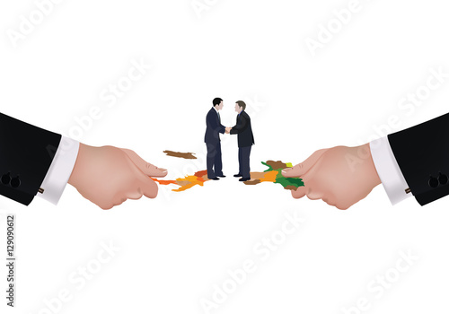 mani che dividono e uniscono l'Italia