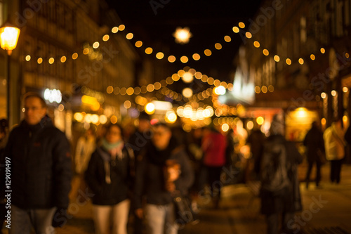 Weihnachten und Weihnachtsmarkt Wernigerode mit Bokeh, unscharf © ohenze