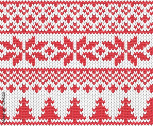 Christmas knitted background