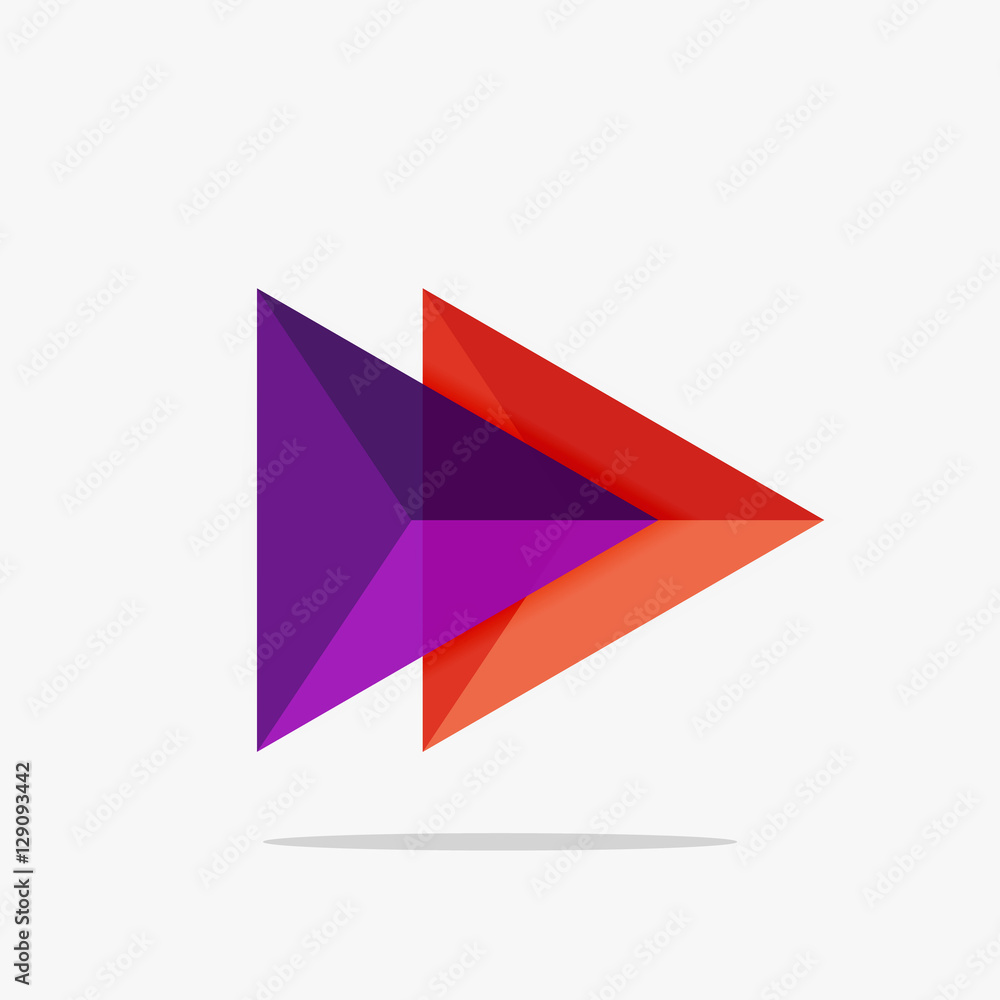 Blank triangle layout business template Blank triangle layout business template
