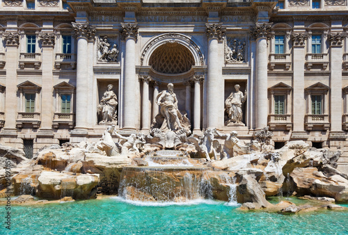 The Trevi Fountain (Fontana die Trevi) in Rome, Italy