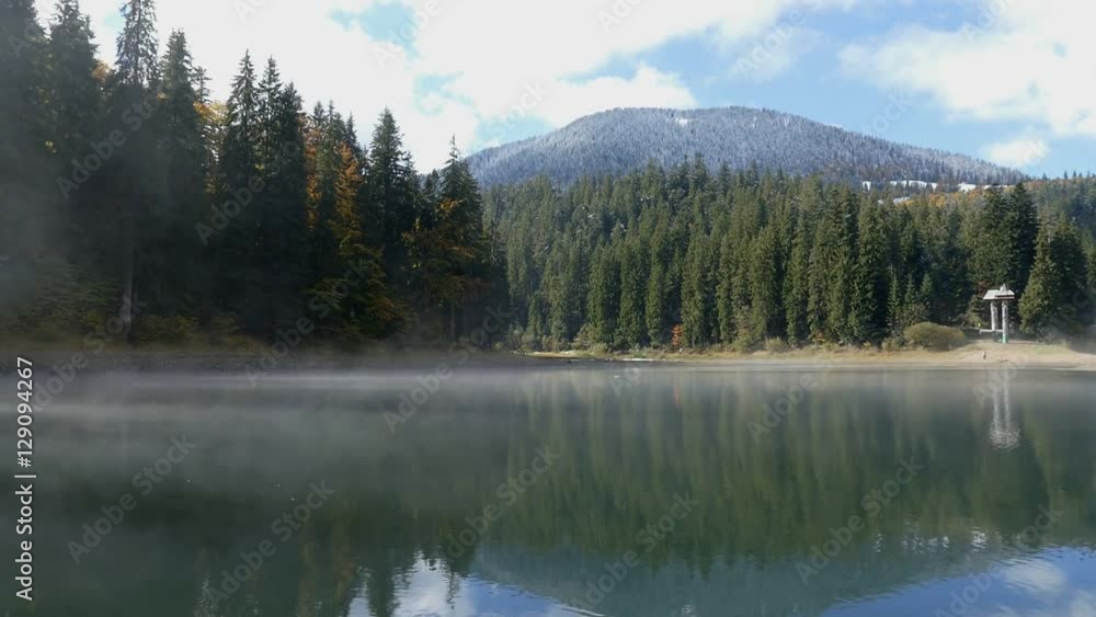 Very beautiful mountain lake in the early autumn. Very beautiful mountain lake in the early autumn.